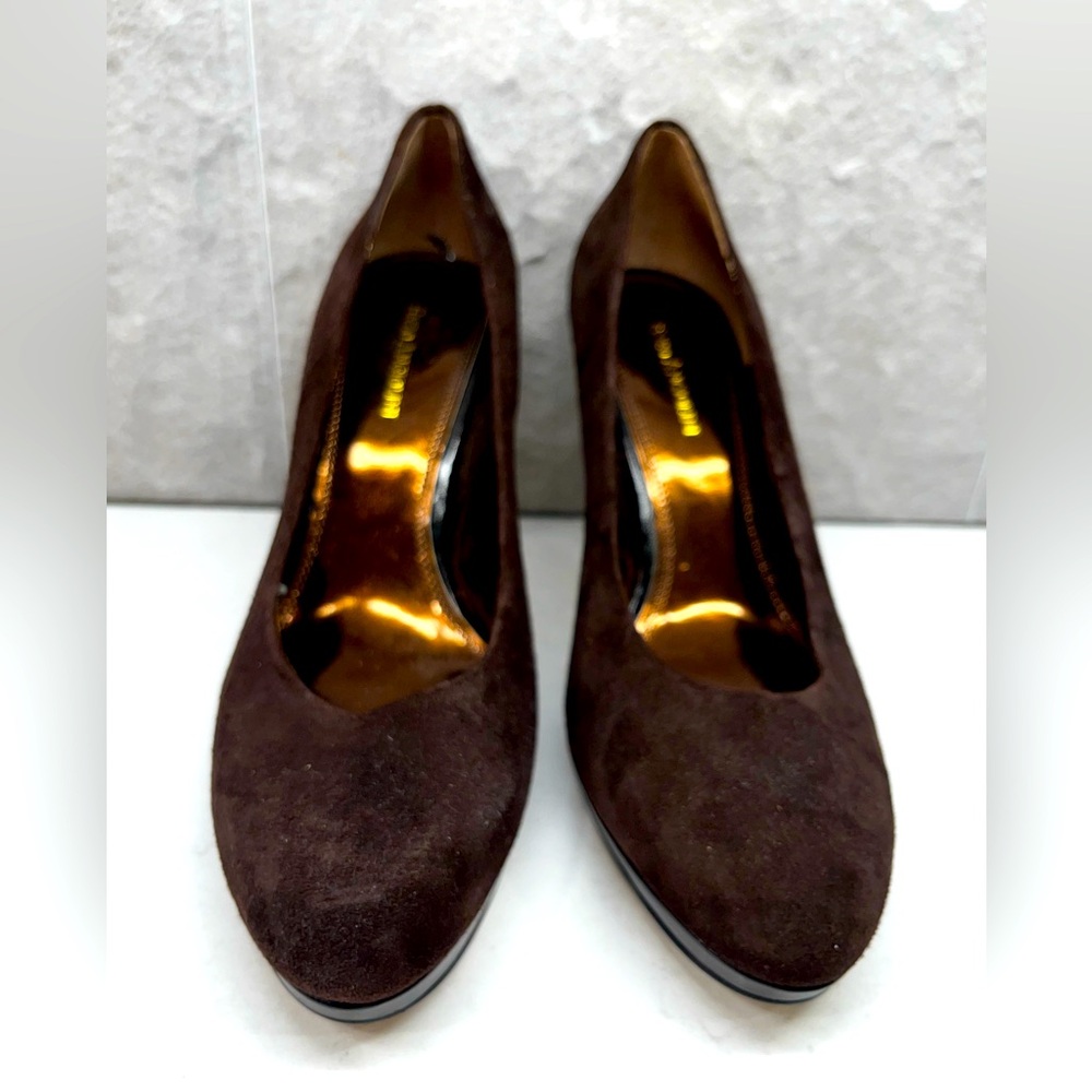 Enzo Angiolini Smiles Suede Platform Pumps